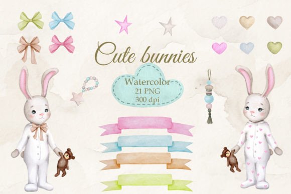 Adorable Watercolor Bunnies: A Designer's Guide to the Perfect PNG Collection