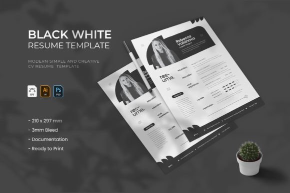 Black White - Resume: A Template for Making a Lasting Impression