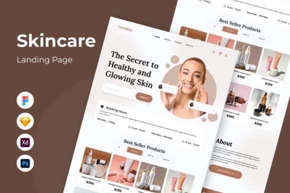 CareSkin: Designing a Premium Skincare Landing Page
