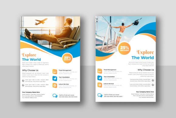 Crafting Wanderlust: A Modern Tour and Travel Agency Flyer Template
