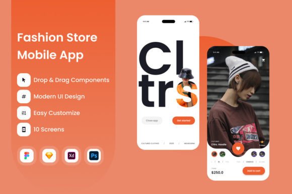 Cultures - Fashion Store Mobile App: A Design Asset for Global Style