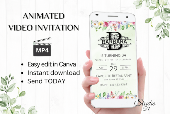 Elevate Your Event with a Monogram Letter B Digital Invite