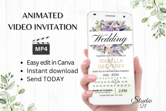 Modern Elegance: Your Guide to the W8416B Digital Invitation