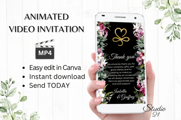 Orchids Wedding Thank You W9455TU: A Complete Digital Invitation Guide