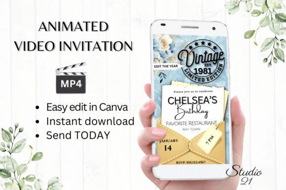 Retro Birthday Invitation: The Digital Template That Saves Your Party Planning