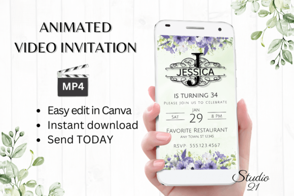 Smartphone Invitation (Monogram J): Your Quick-Start Guide